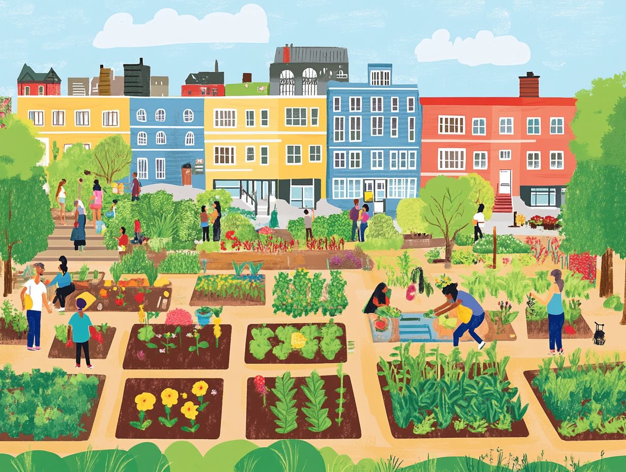 Image depicting the impact of community gardens on urban areas