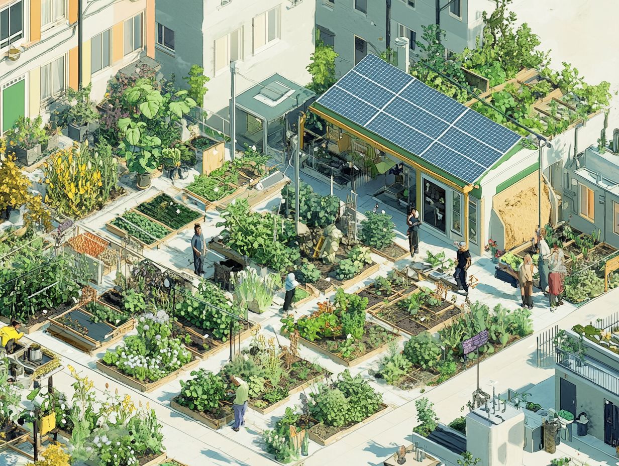 How are urban permaculture communities different from traditional urban communities?