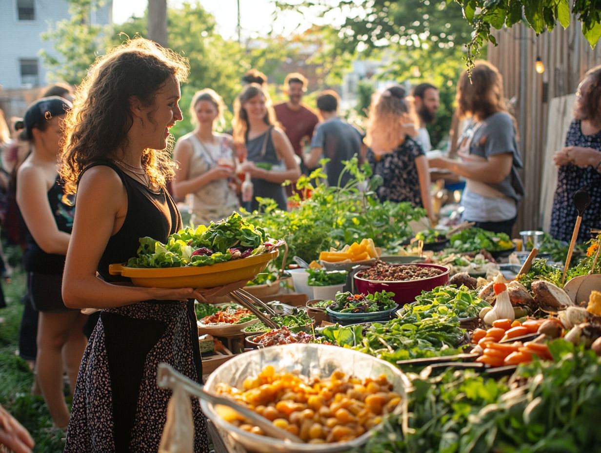 Key Takeaways: A visual summary of the benefits of permaculture potlucks