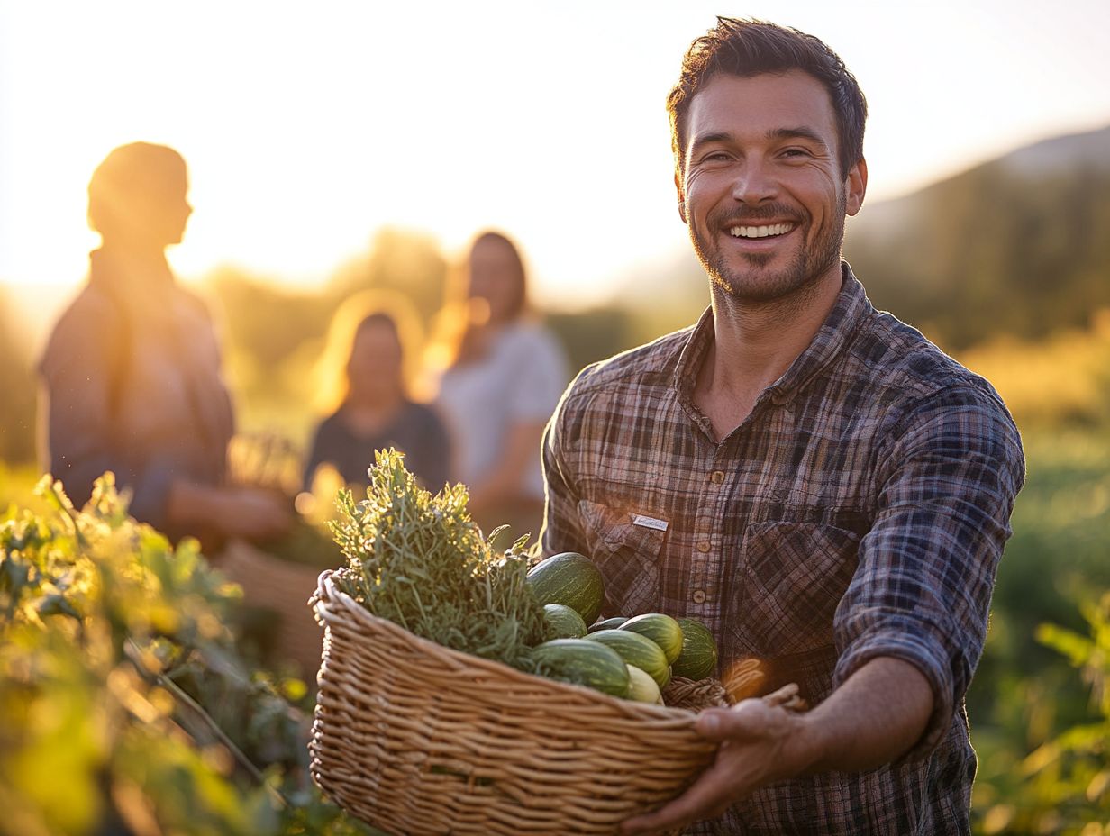 Building relationships with local farmers