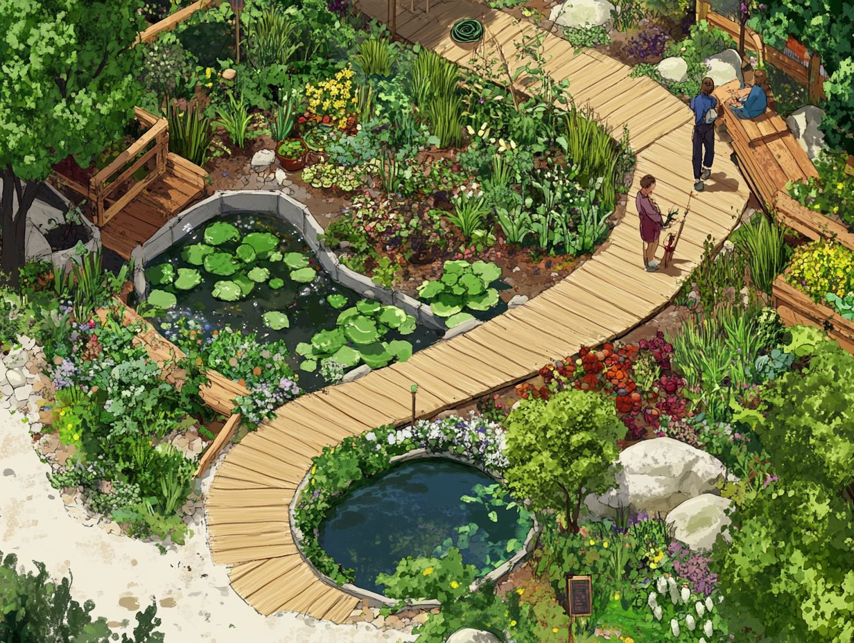 Illustration explaining the concept of permaculture