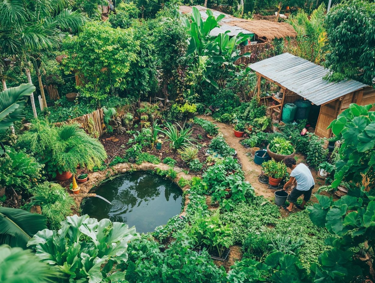 Community members engaging in scaling permaculture for resilience