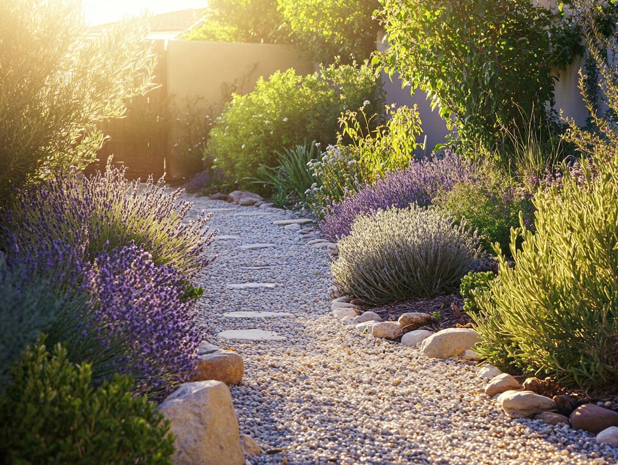 Rosemary plant in garden