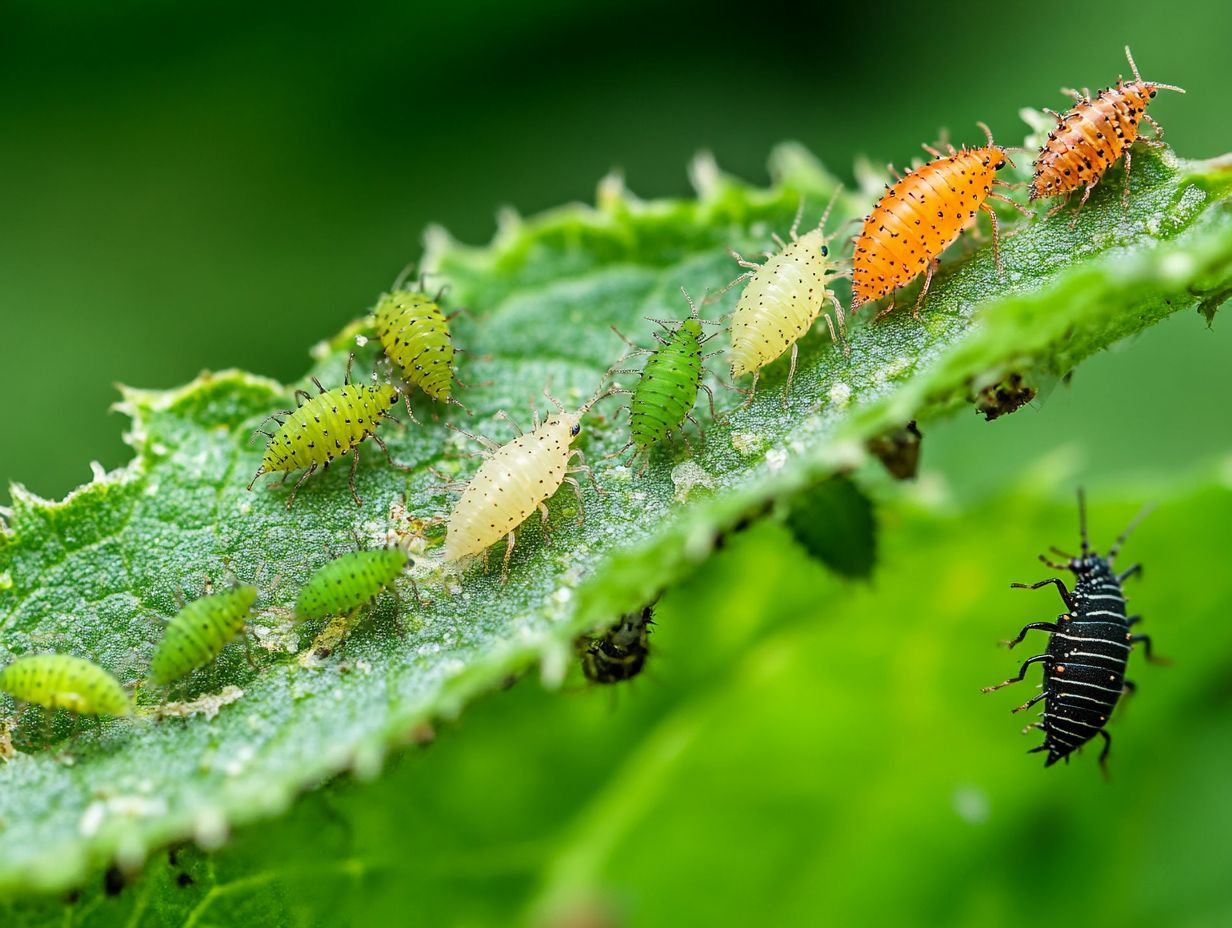 A vibrant garden showcasing healthy plants and pest control strategies