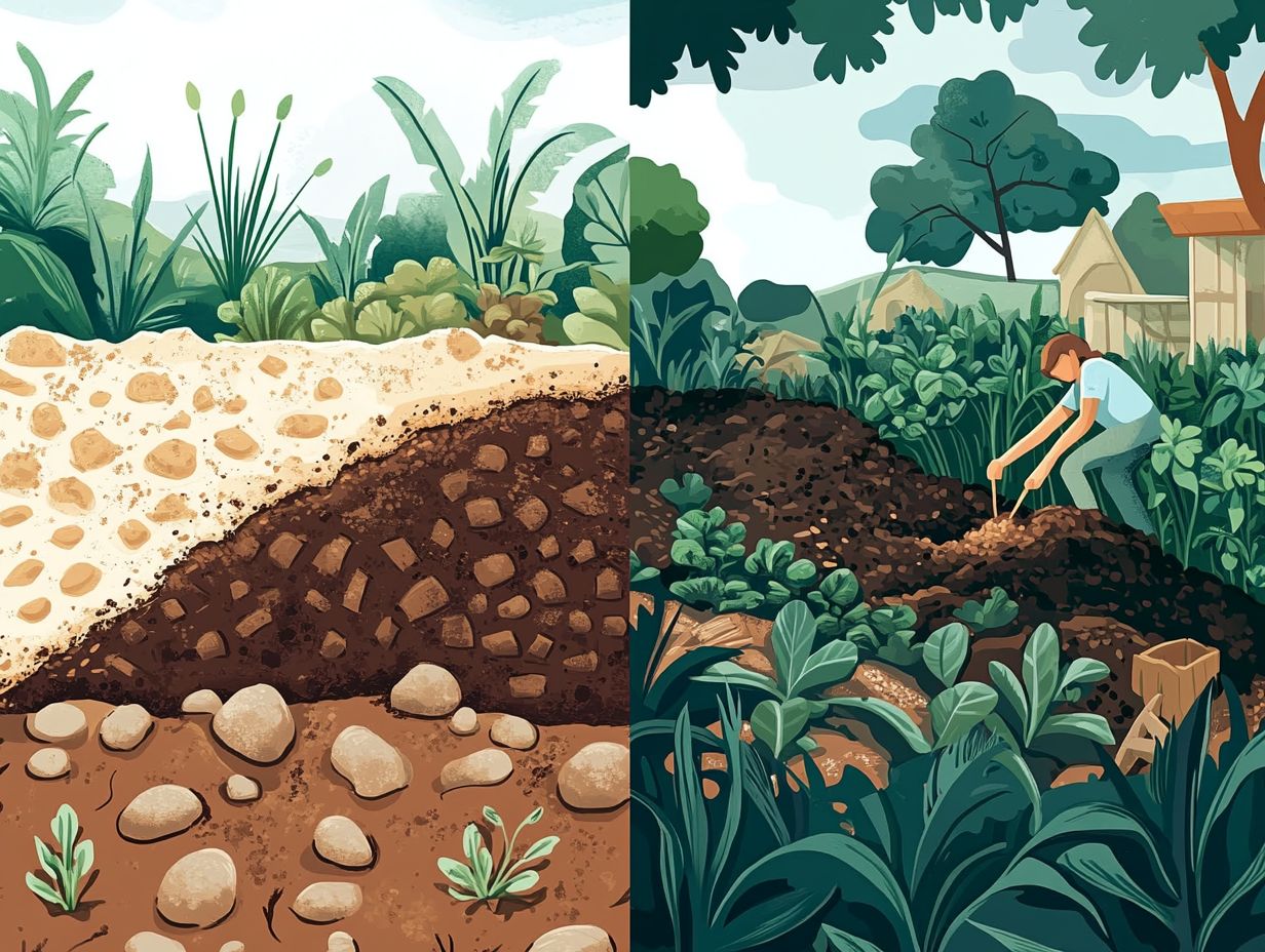 Image depicting five common soil problems