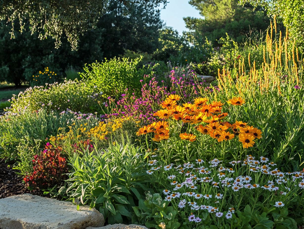 Image showing various native plants suitable for water-sensitive areas.