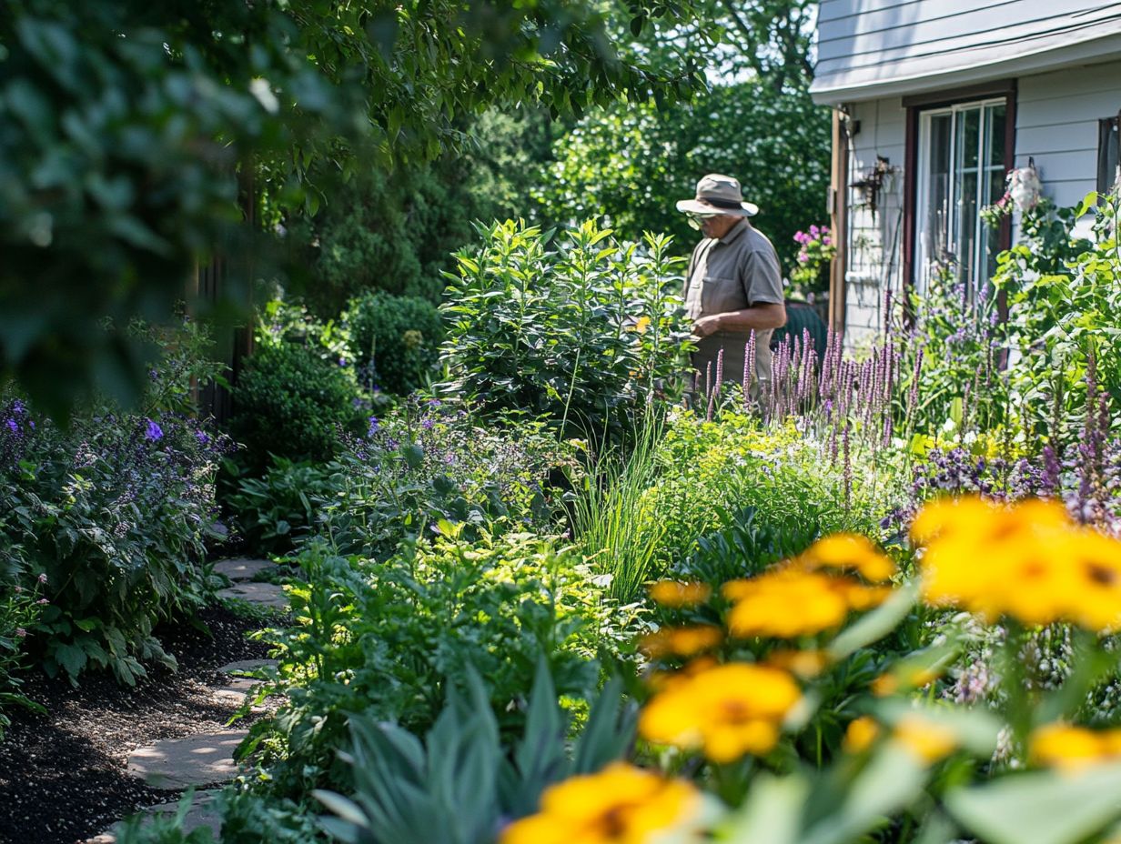 Image showing tips on practicing good garden maintenance