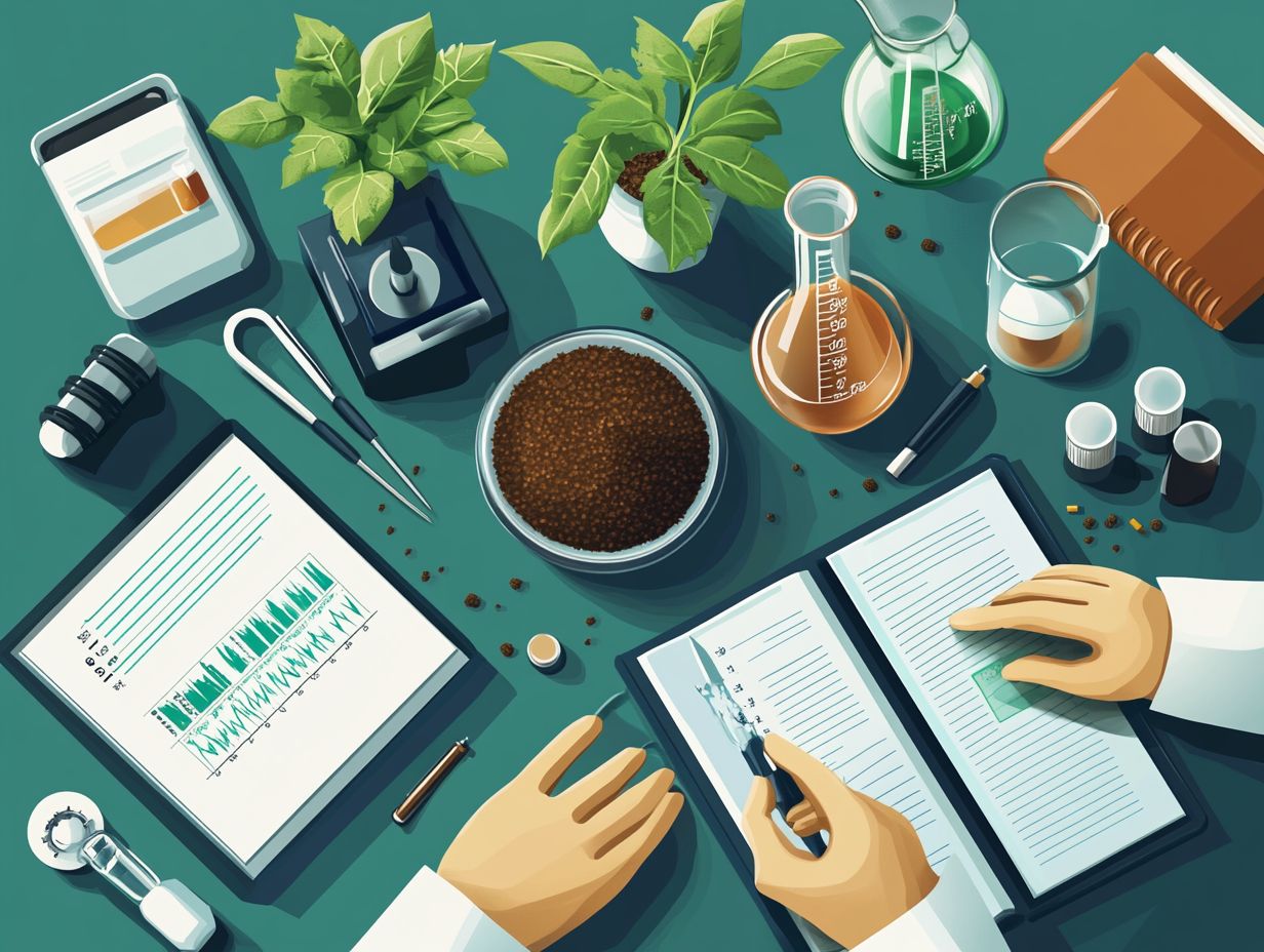 Infographic summarizing key takeaways for soil fertility testing.