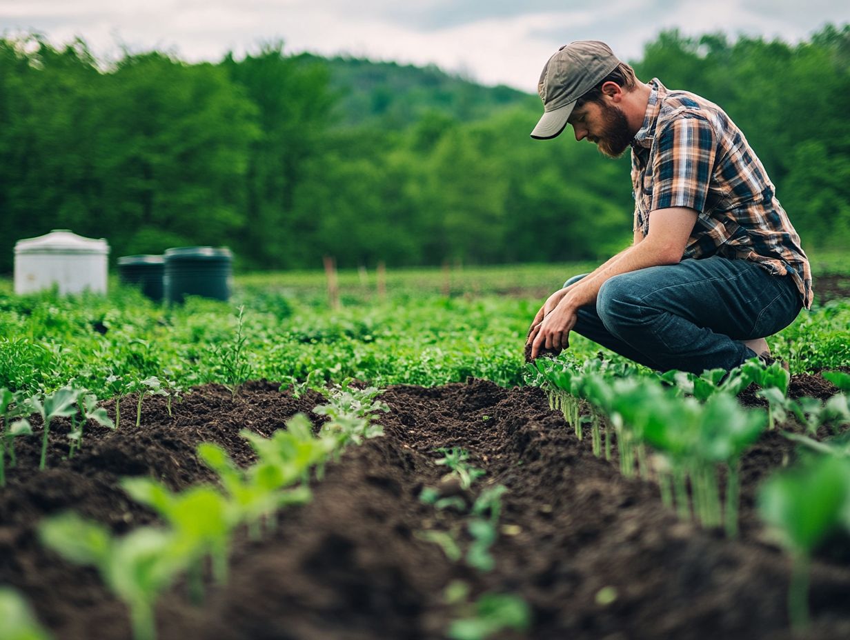 Farmers implementing cover cropping for improved soil health