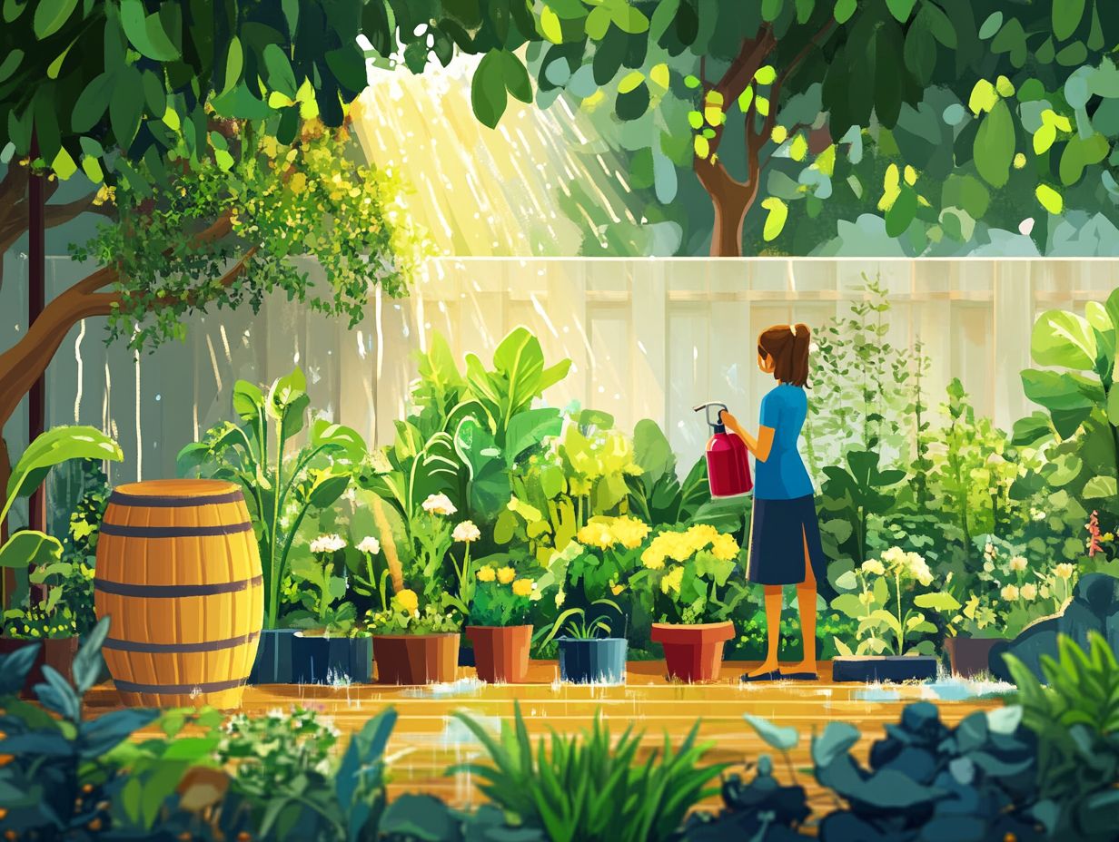 Image depicting water-saving tips for gardening