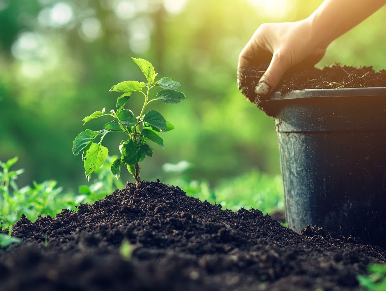 Community members planting trees for afforestation and reforestation initiatives