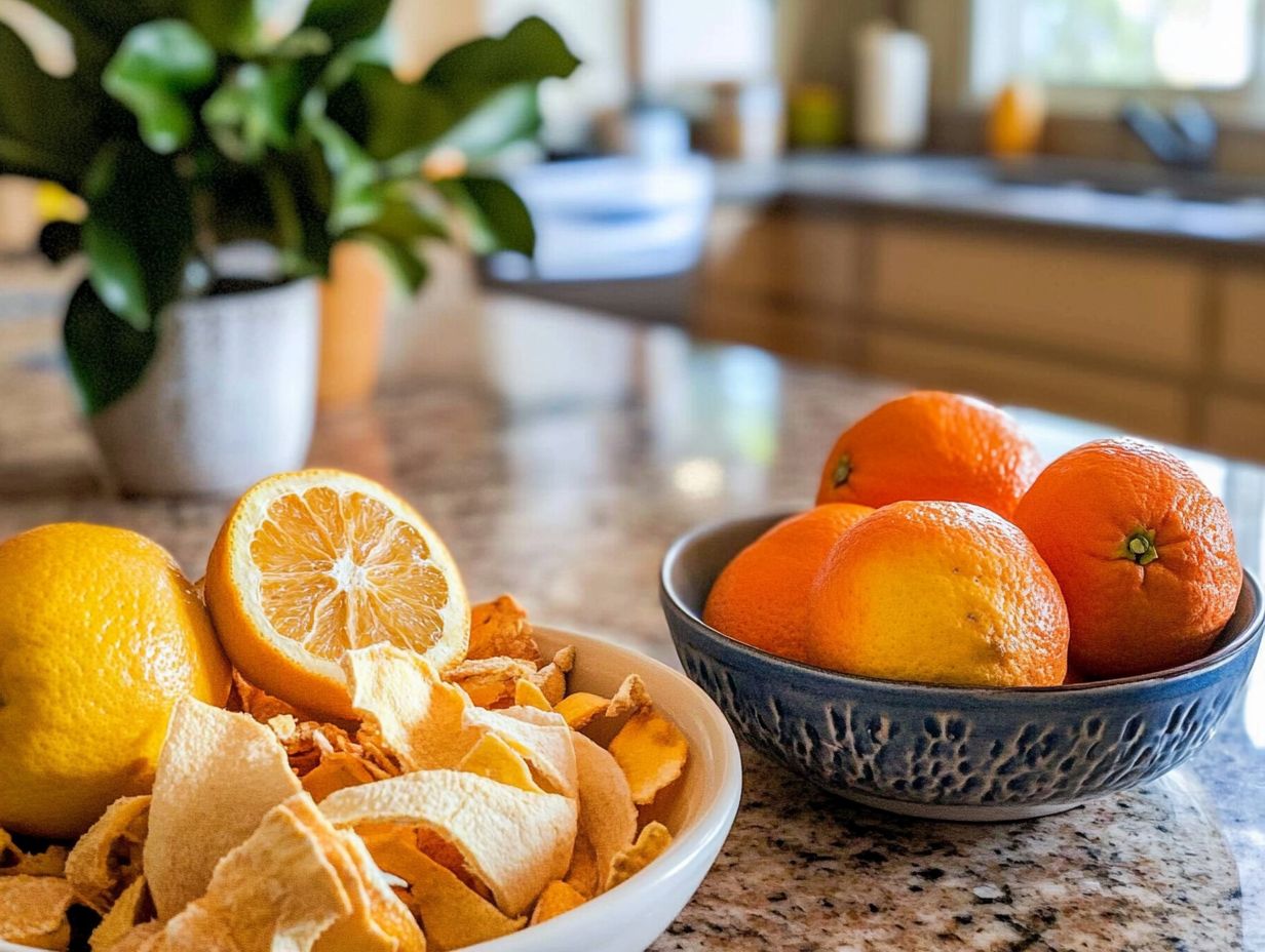 Citrus peels as a natural pest deterrent