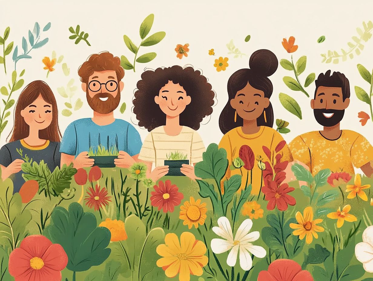 What are the benefits of collaborative gardening?