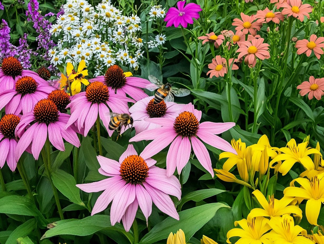 Illustration of common questions about perennial plants in sustainable gardening