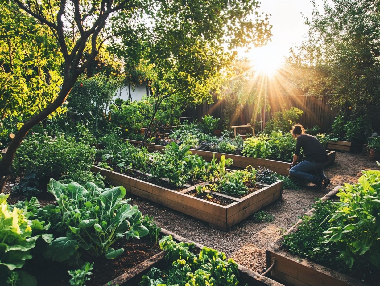 Visual representation of key takeaways on permaculture in small spaces.