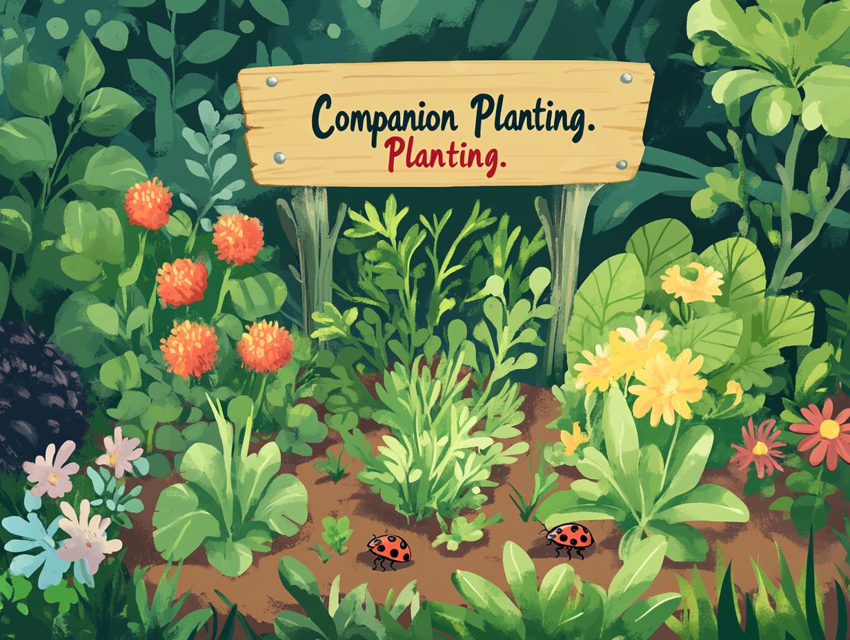 Enhancing soil quality and biodiversity through companion planting.