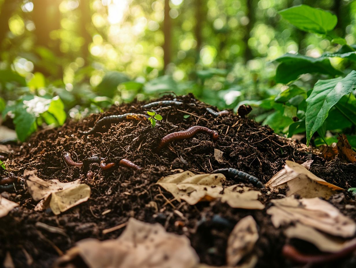 Illustration of the composting process.