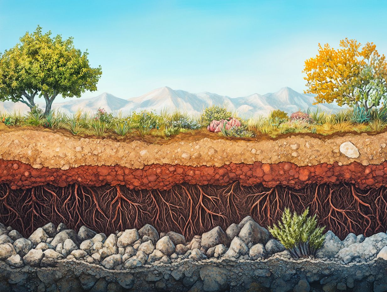 Image depicting soil types