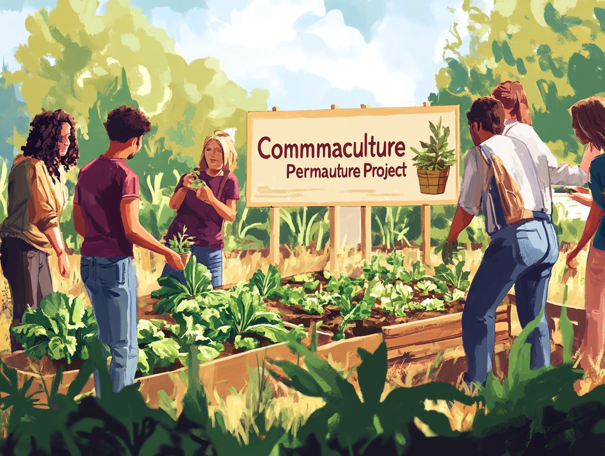 What are the benefits of starting a community permaculture project?