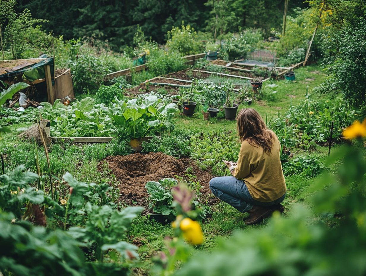 An illustration of methods for utilizing and conserving water in permaculture.