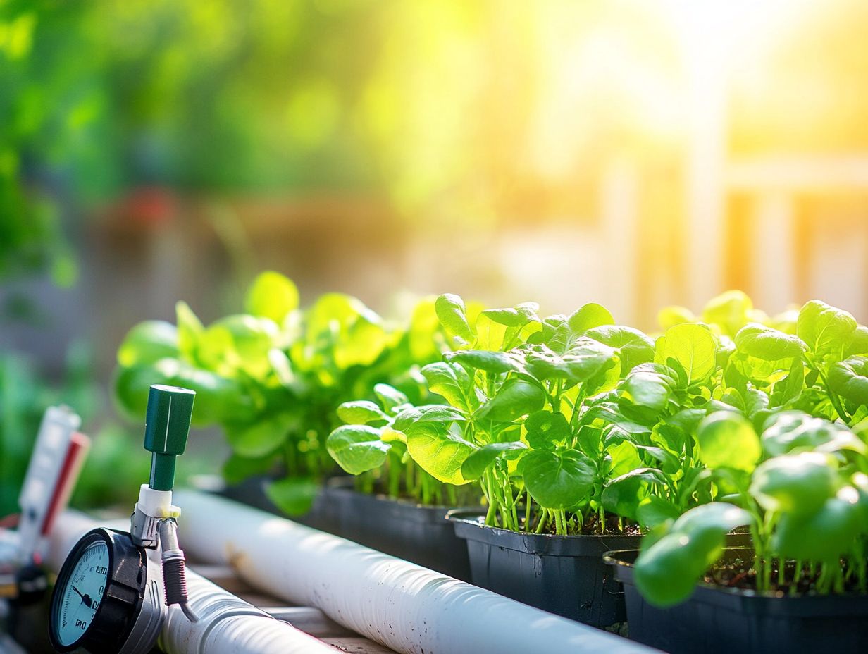 Overview of materials needed for Hydroponic Water System