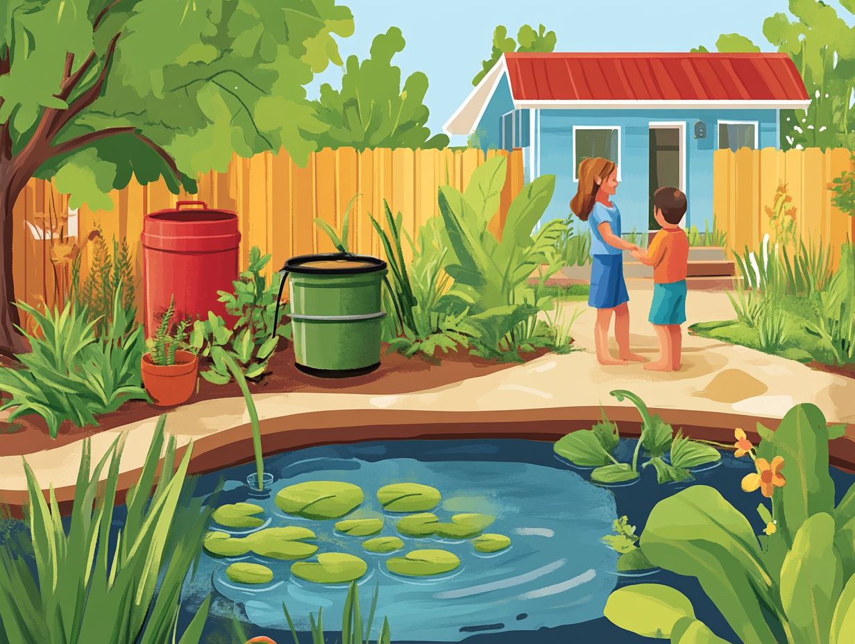 What is a sustainable water cycle and why is it important to create one at home?