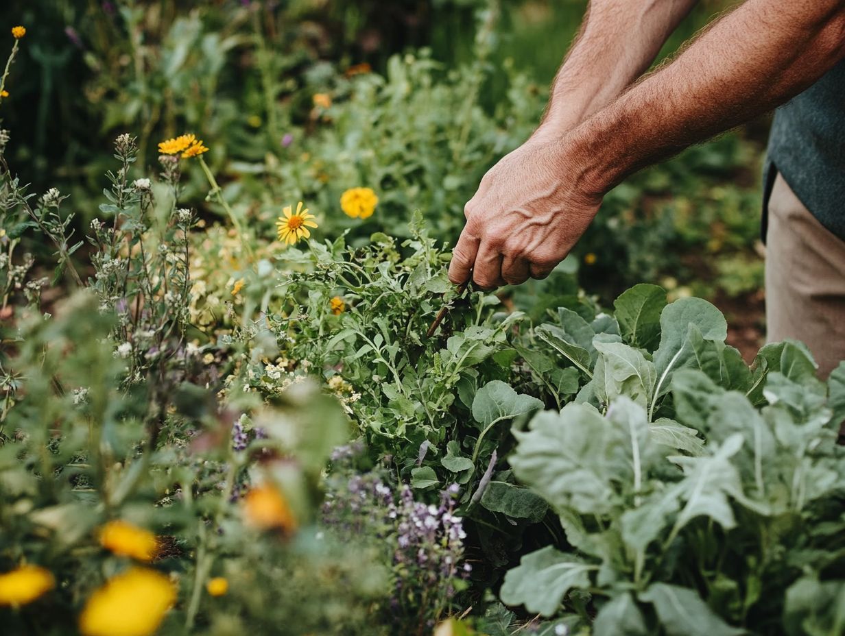 What is permaculture gardening and why is it important to deal with weeds?