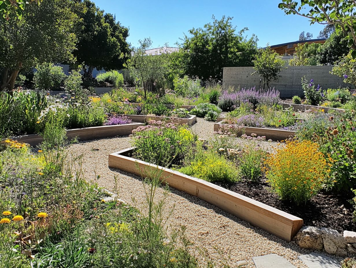 Illustration showing healthy soil and drainage techniques in a garden