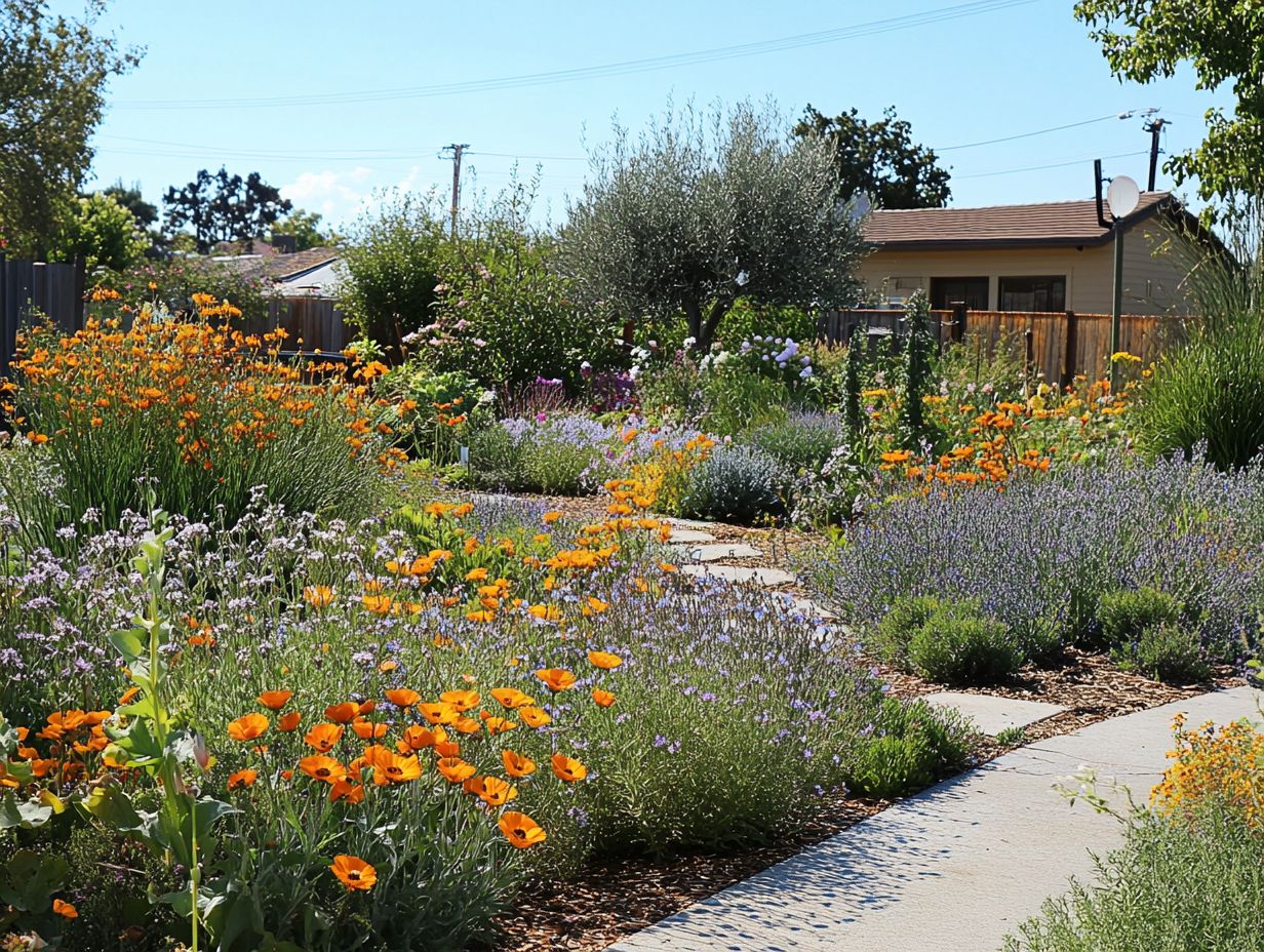 Visual summary of key takeaways for designing a resilient garden.