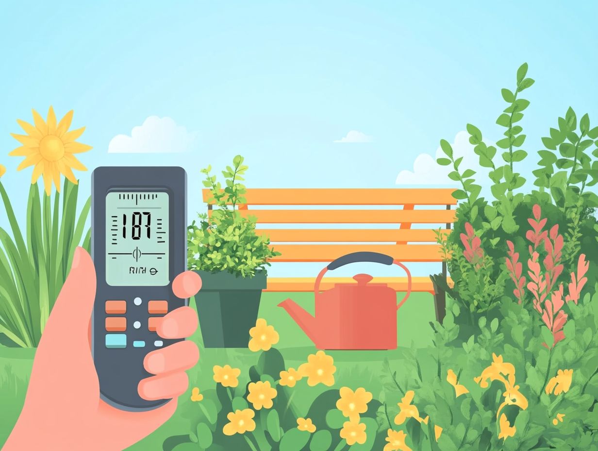 Illustration showing the frequency of watering in different climates