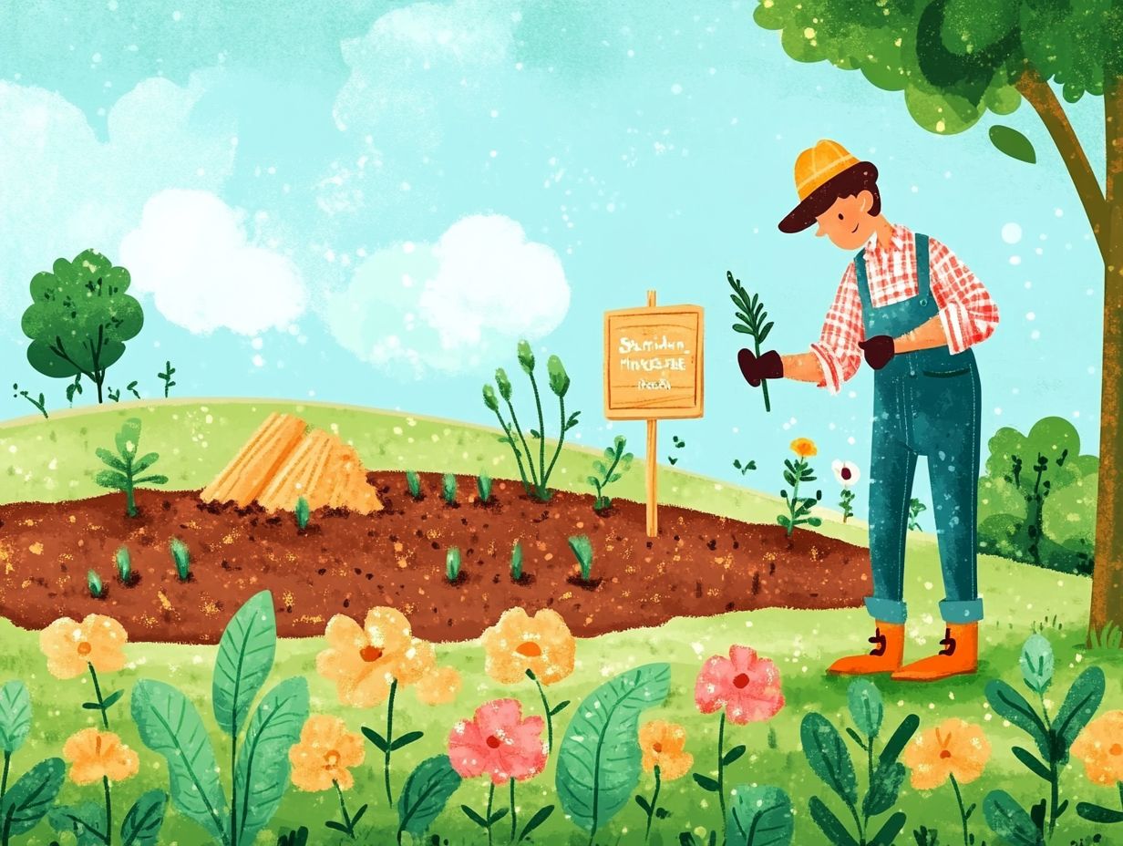 Illustration of sustainable soil practices