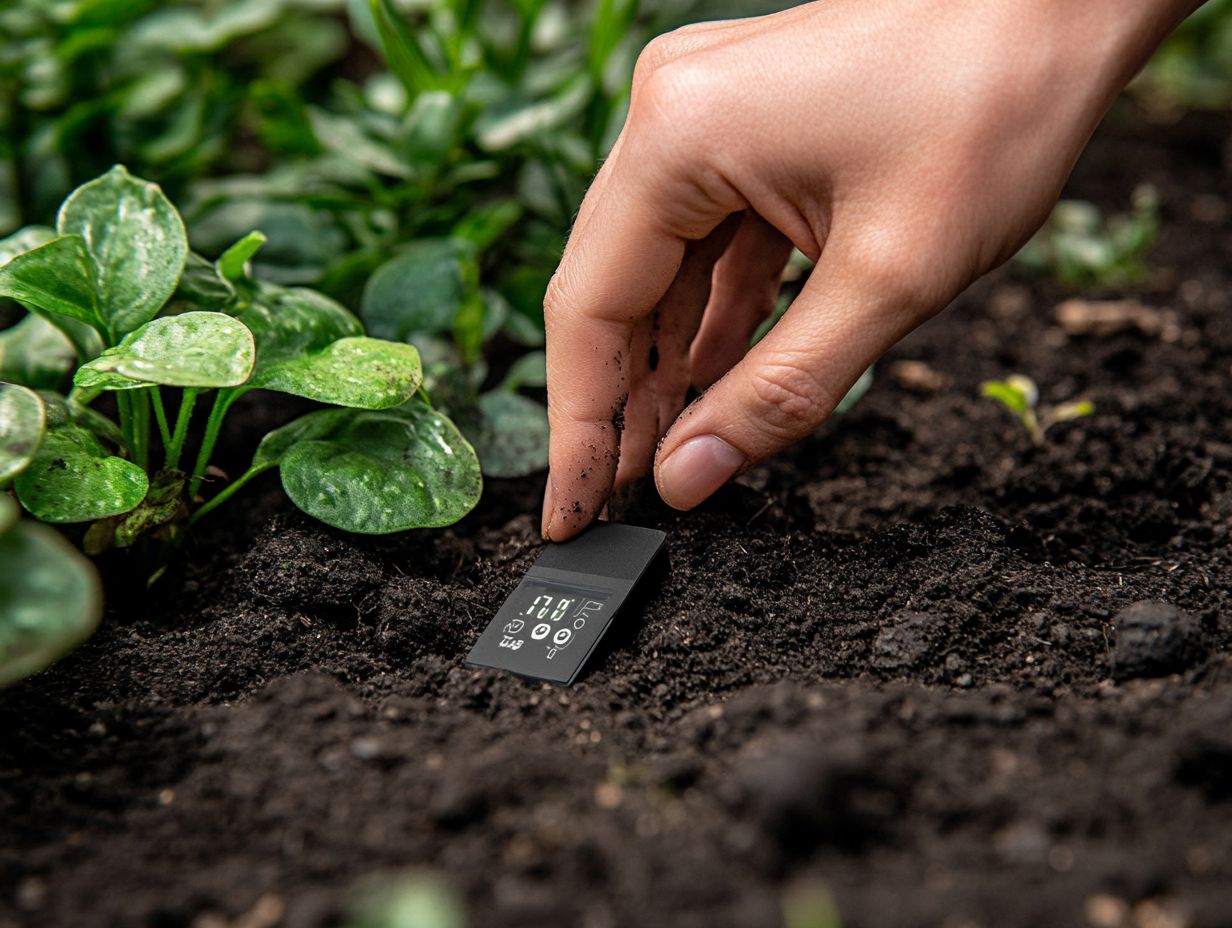 Visual representation of factors affecting soil moisture levels