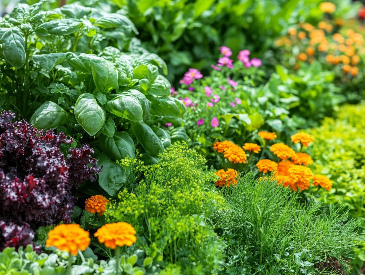 Examples of companion herbs for pest control