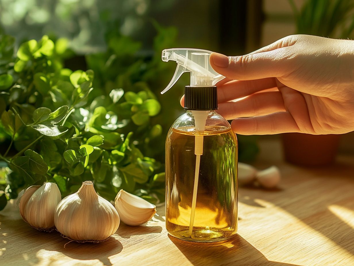 Preparing Garlic Spray