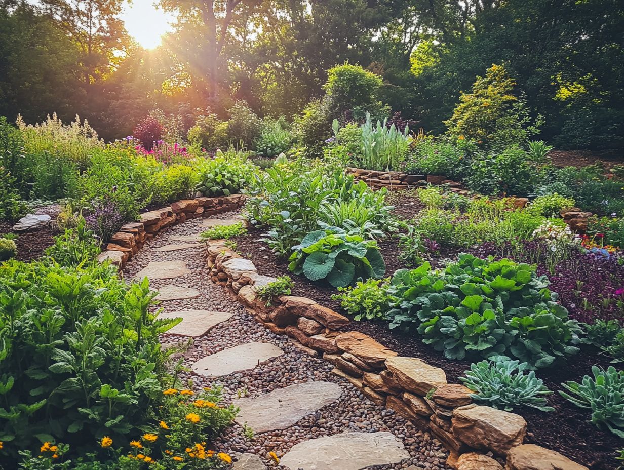 Illustration of Effective Planting Techniques for Perennials