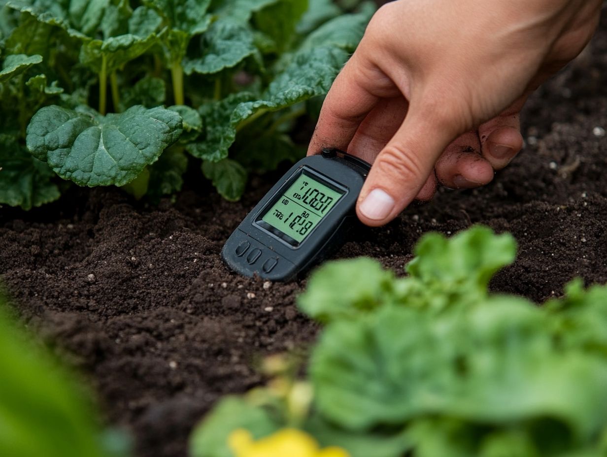 Illustration showing different types of soil moisture meters