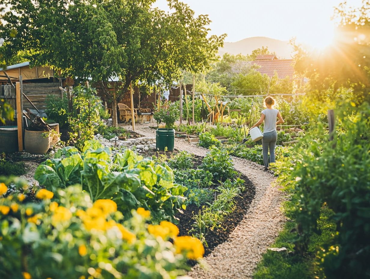 Image illustrating FAQs about watering gardens