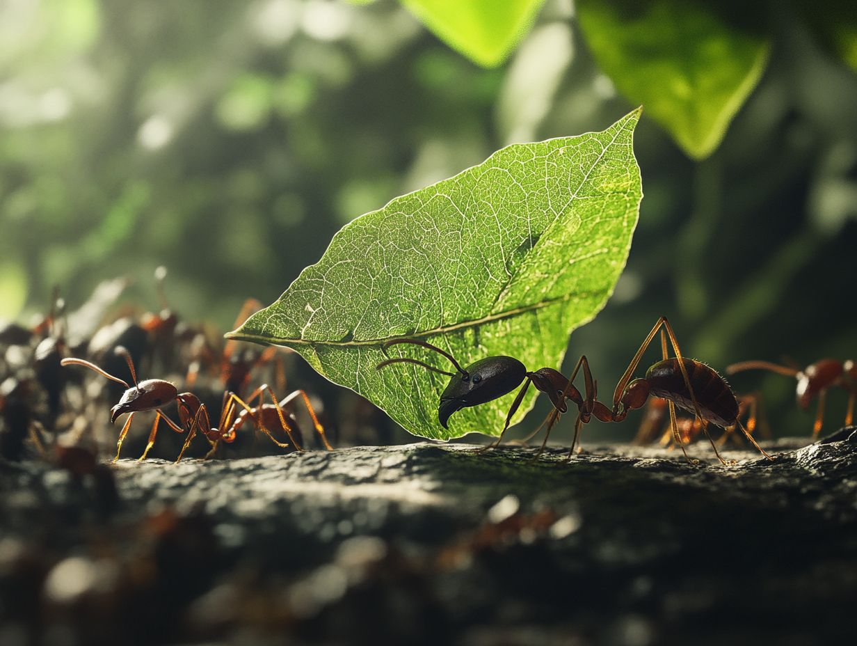 What are leaf-cutting ants and how can I identify them?