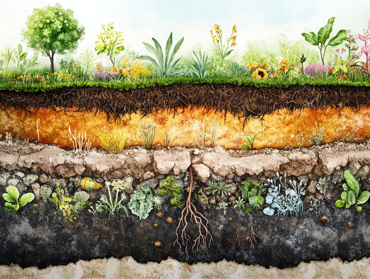 Healthy soil benefits for ecosystems and agriculture.