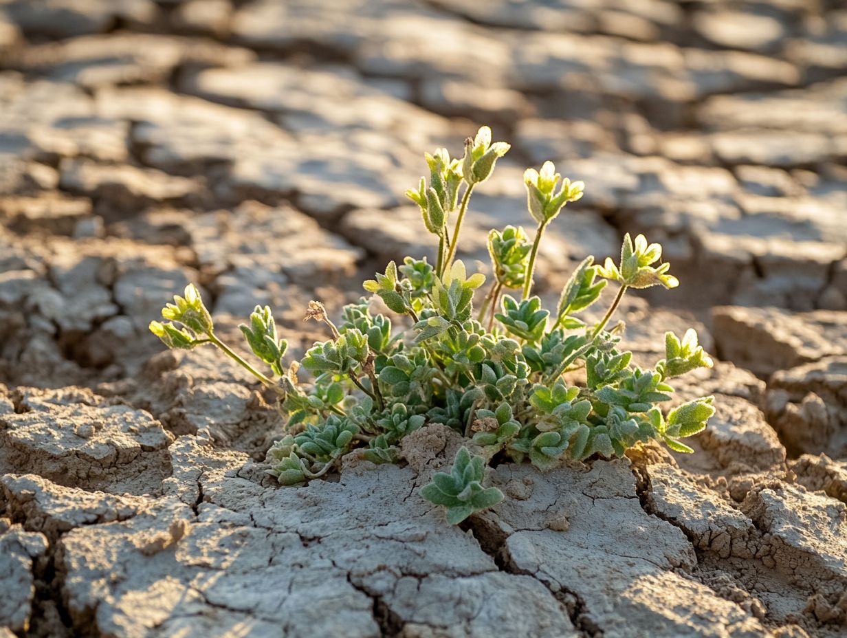 A collection of plants that thrive in poor soils