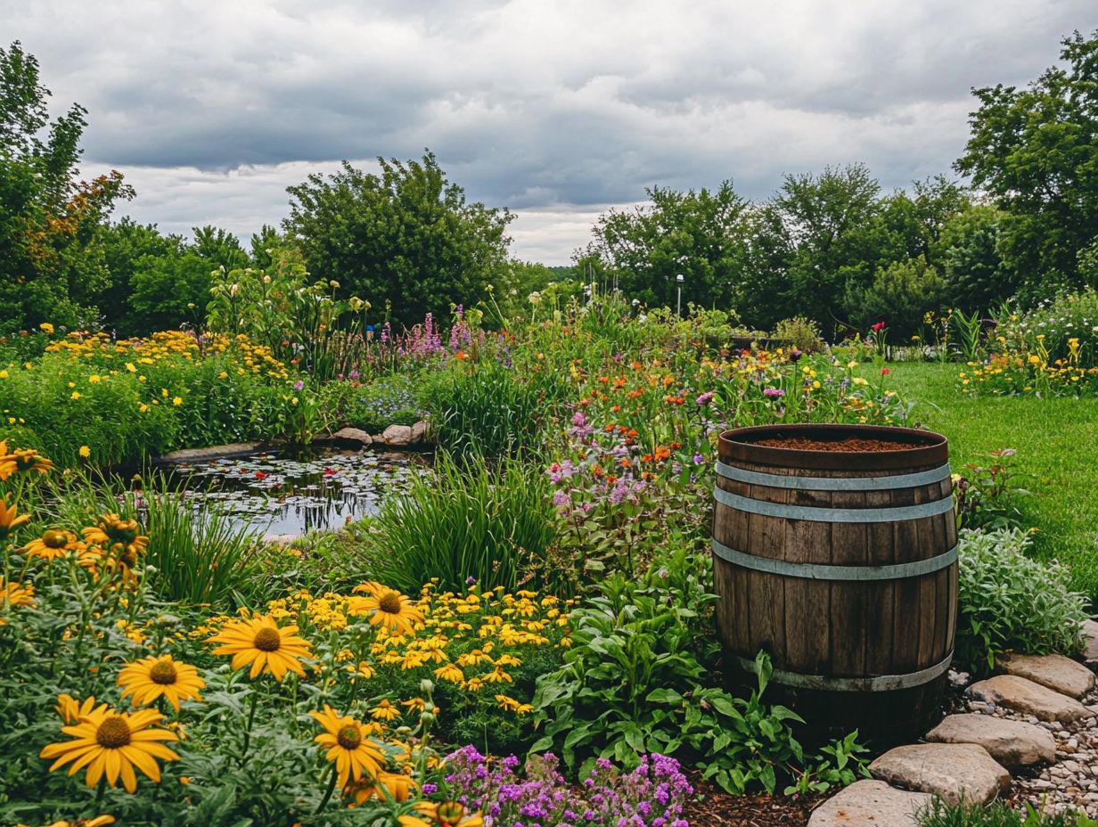 Infographic on Rainwater Harvesting Techniques for Home Gardens