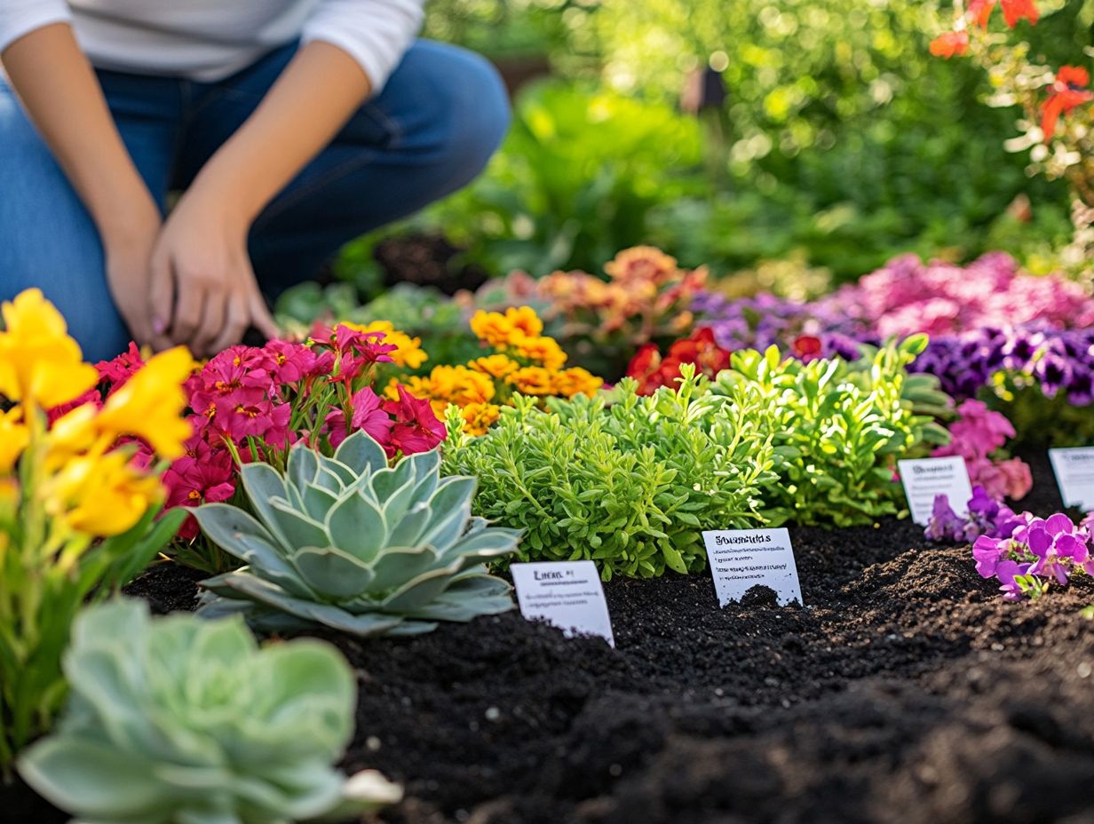 Illustration of key takeaways for selecting plants based on soil type.