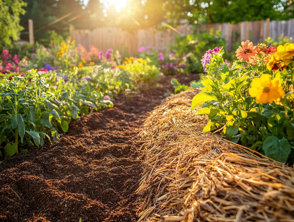 Visual summary of key takeaways on soil covering techniques.