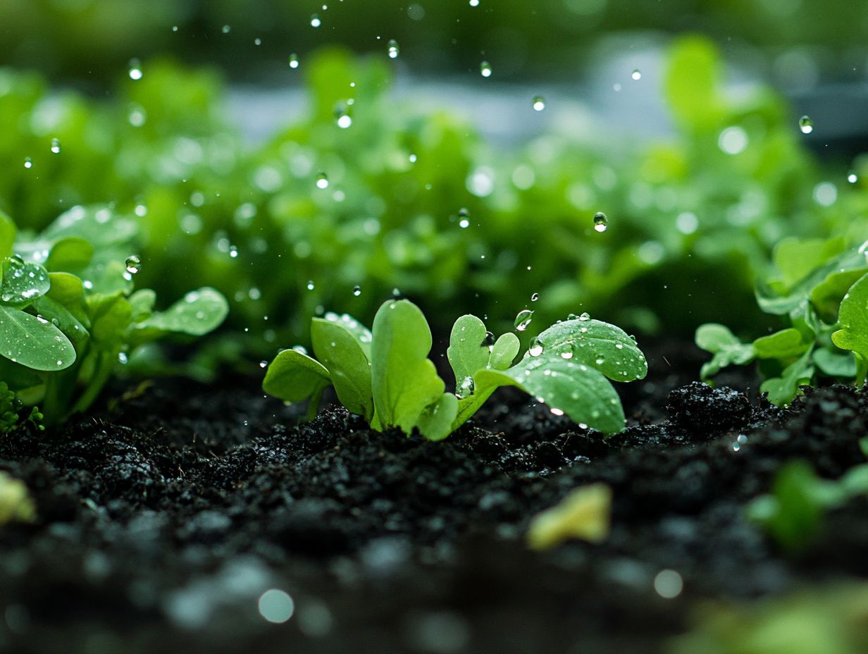 Graphic illustrating the connection between water and soil health