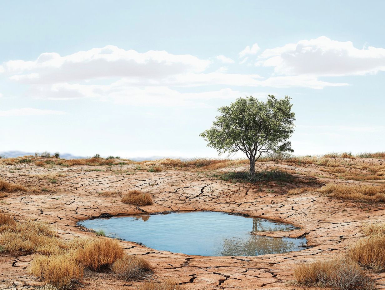 Infographic on the effects of climate change on water availability