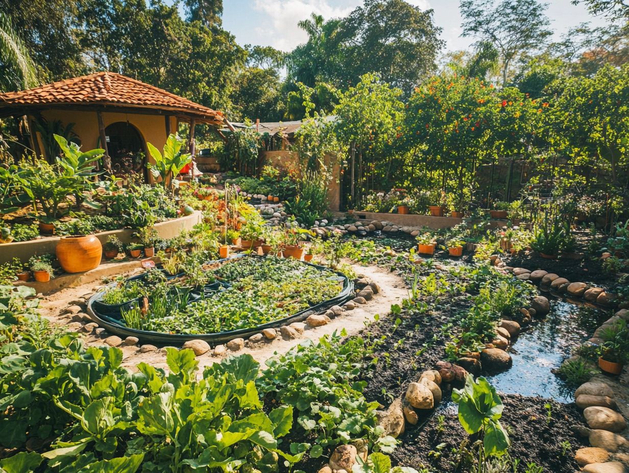 Image showing water management techniques in permaculture