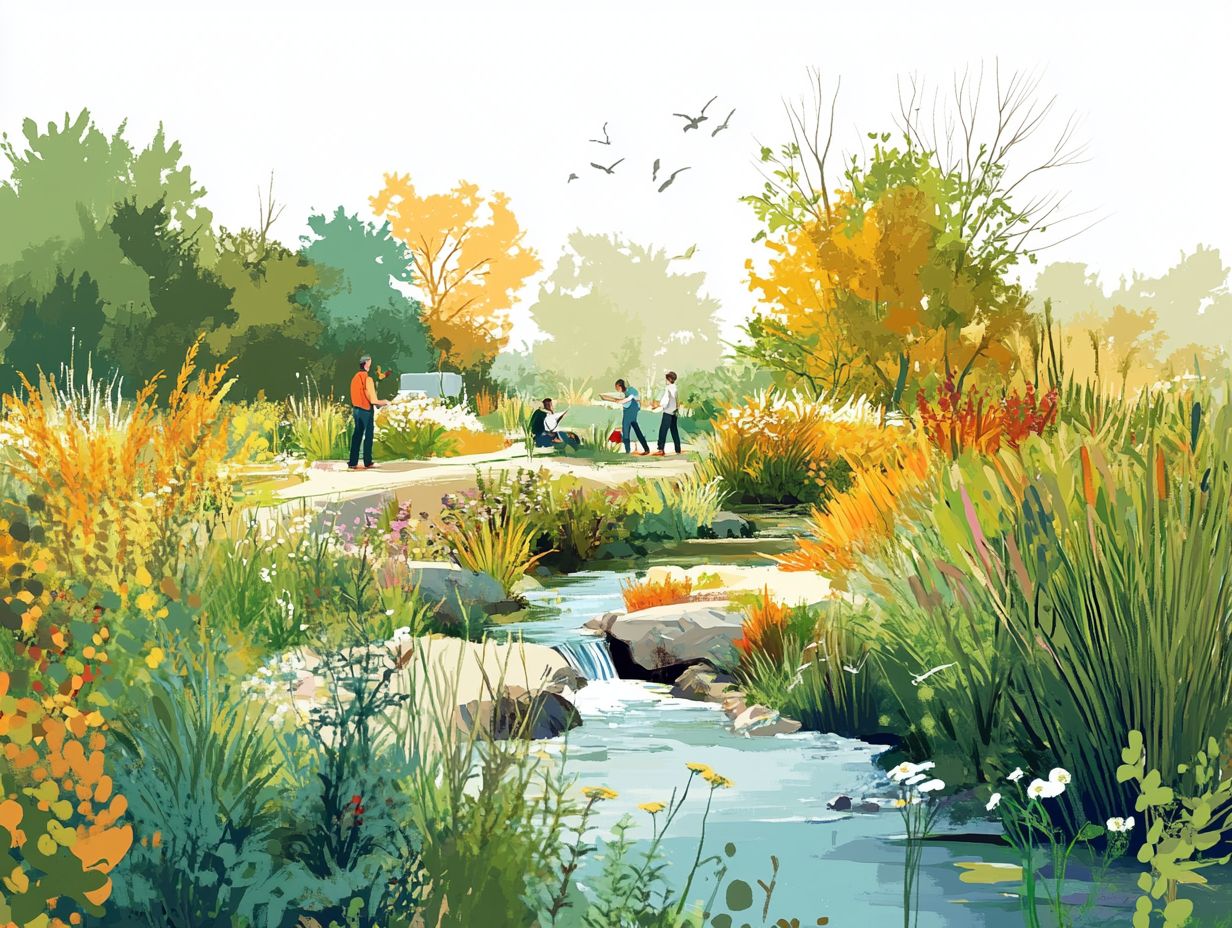 Illustration of successful ecological restoration projects