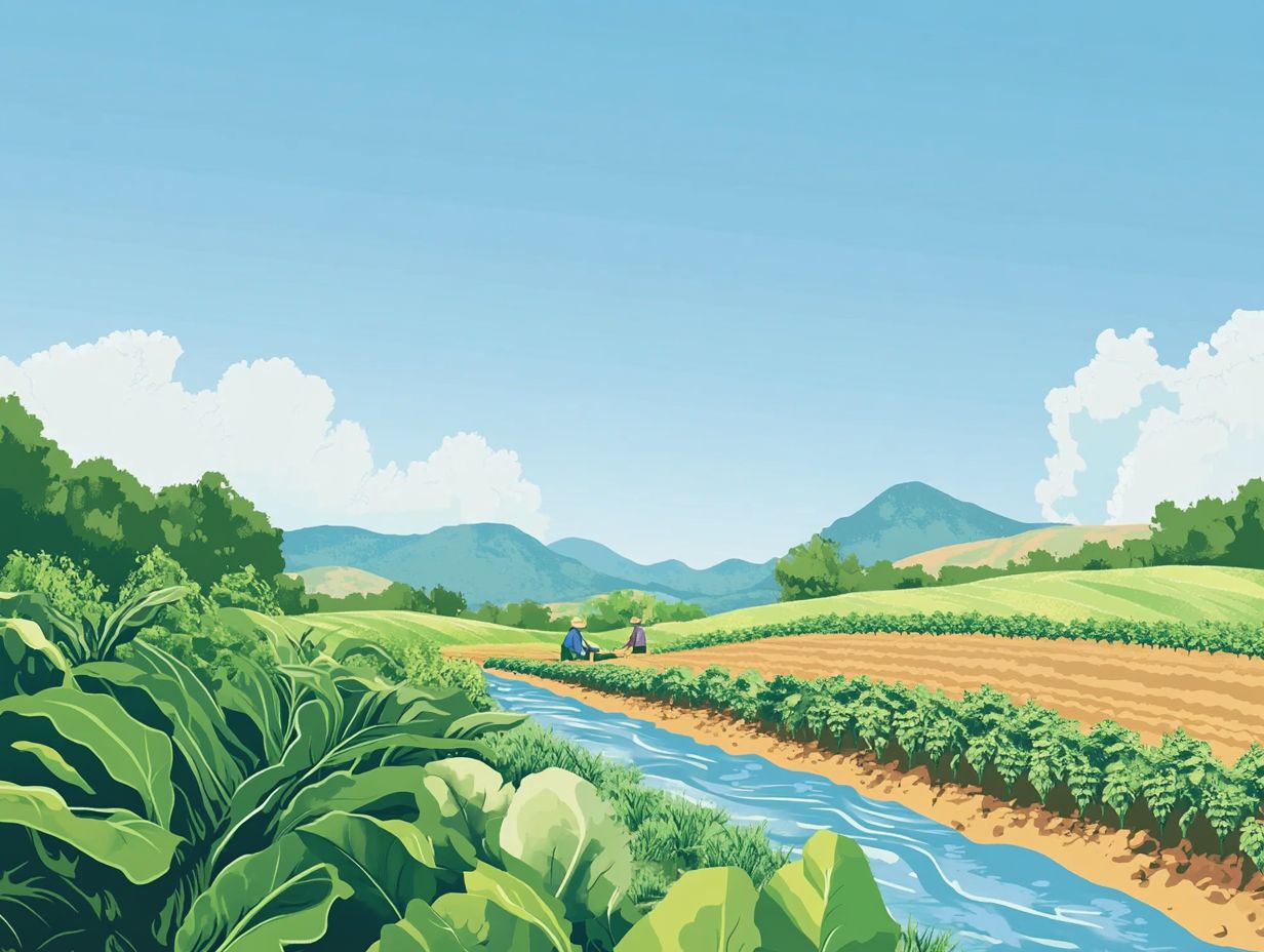 Illustration of cover crops improving water management