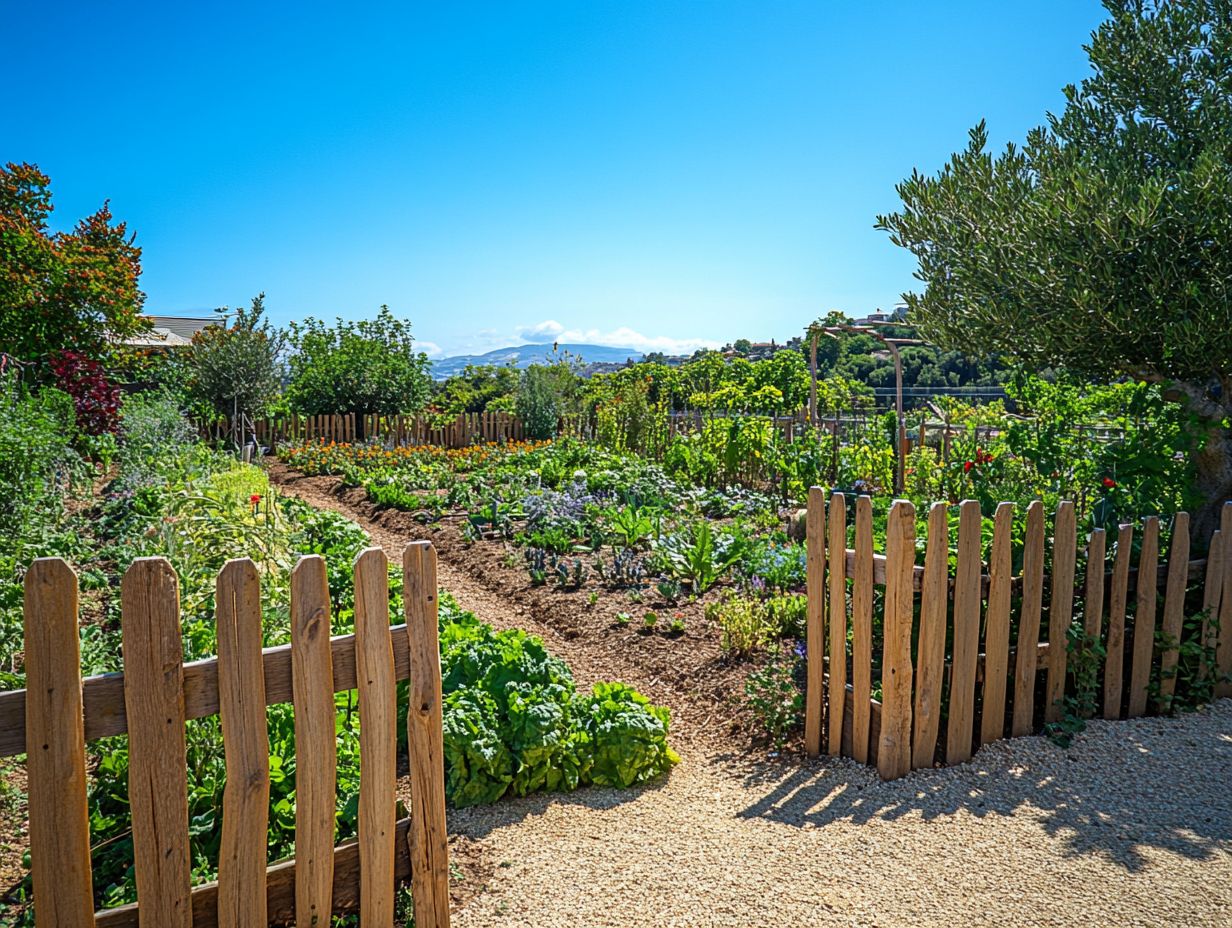 Infographic illustrating key takeaways of fencing in permaculture design.