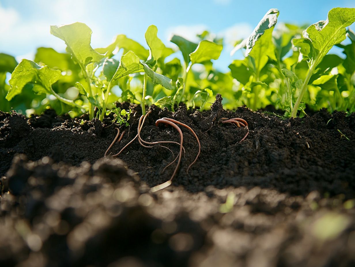 An example of a sustainable soil practice in action.